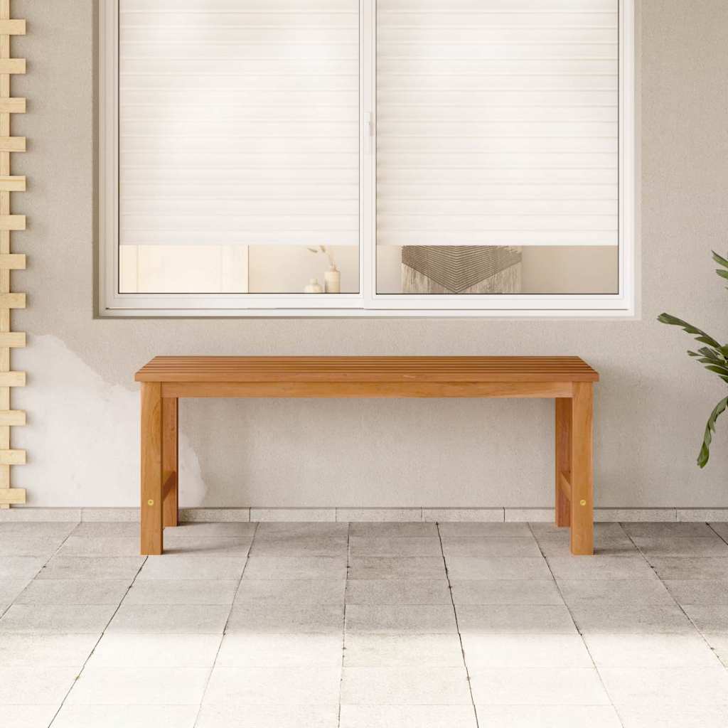 vidaXL Bench | Brown | Solid Teak Wood | 114 cm | Strong | Bench | Rectangular