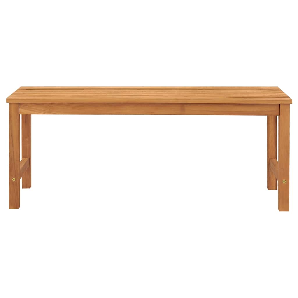 vidaXL Bench | Brown | Solid Teak Wood | 114 cm | Strong | Bench | Rectangular