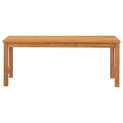 vidaXL Bench | Brown | Solid Teak Wood | 114 cm | Strong | Bench | Rectangular