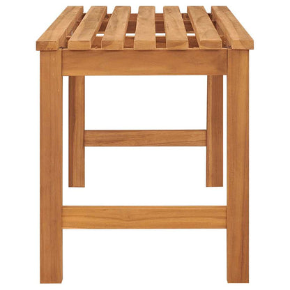vidaXL Bench | Brown | Solid Teak Wood | 114 cm | Strong | Bench | Rectangular