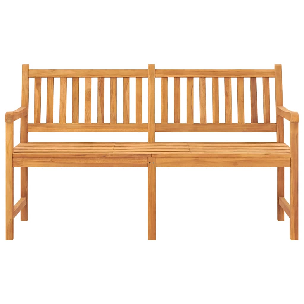 vidaXL Bench | Teak | Solid Teak Wood | 3-seater