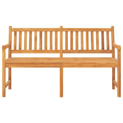 vidaXL Bench | Teak | Solid Teak Wood | 3-seater