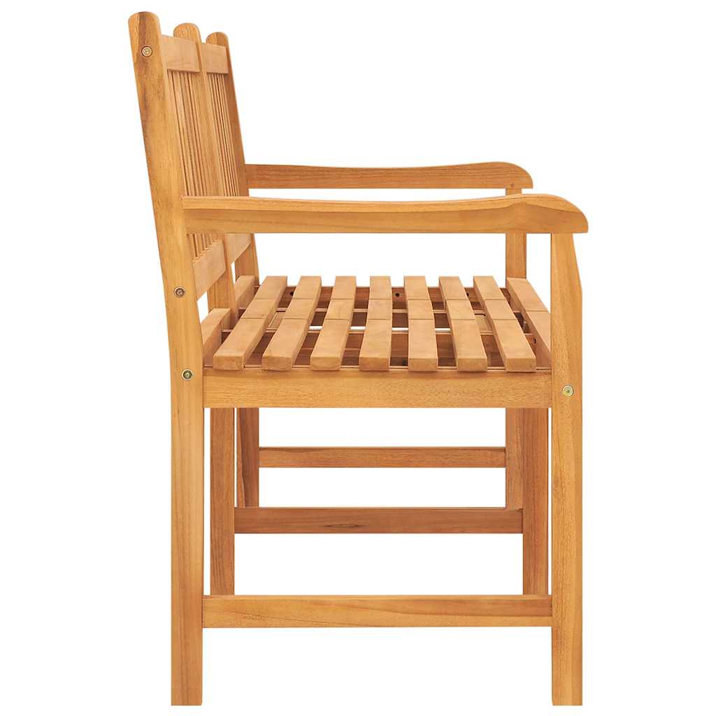 vidaXL Bench | Teak | Solid Teak Wood | 3-seater