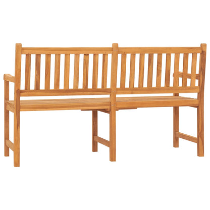 vidaXL Bench | Teak | Solid Teak Wood | 3-seater