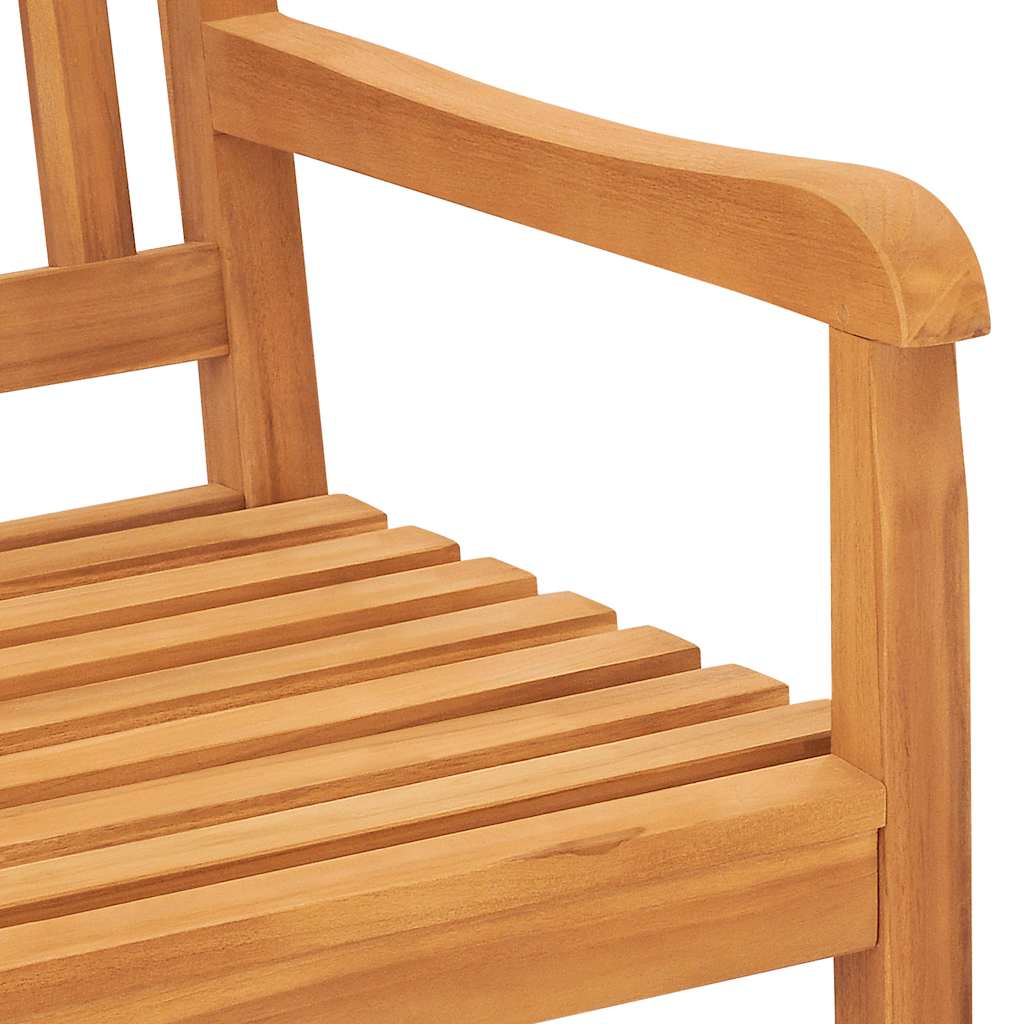 vidaXL Bench | Teak | Solid Teak Wood | 3-seater