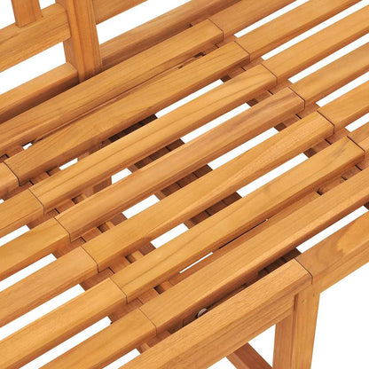 vidaXL Bench | Teak | Solid Teak Wood | 3-seater