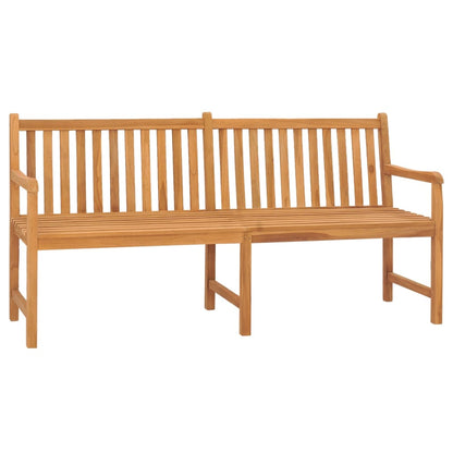 vidaXL Garden Bench | Warm Brown | Solid Teak Wood | 180 cm long bench | Durable