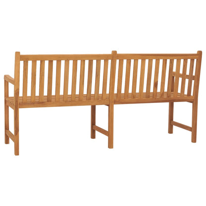 vidaXL Garden Bench | Warm Brown | Solid Teak Wood | 180 cm long bench | Durable
