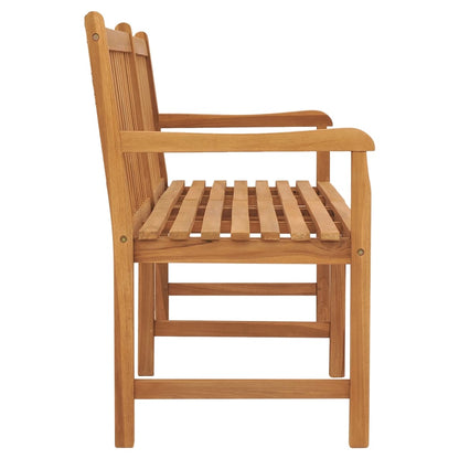 vidaXL Garden Bench | Warm Brown | Solid Teak Wood | 180 cm long bench | Durable