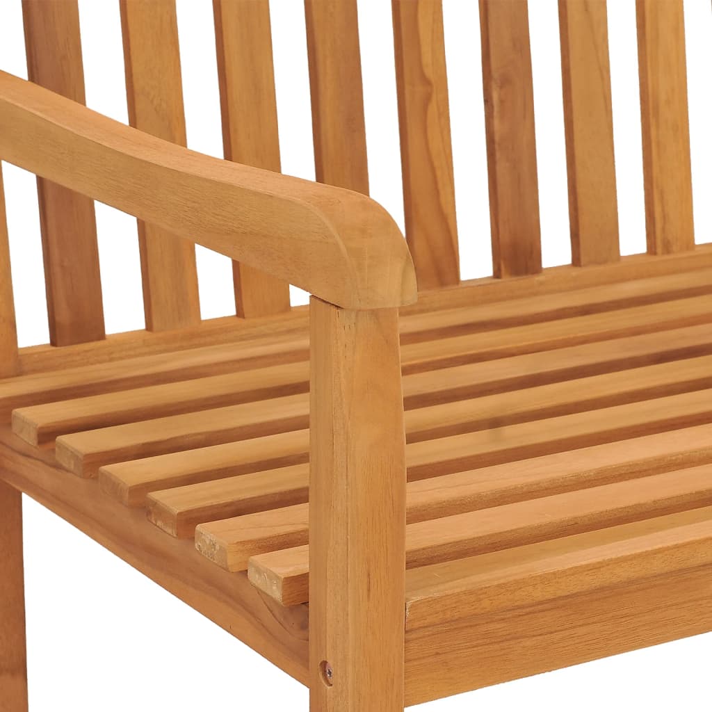 vidaXL Garden Bench | Warm Brown | Solid Teak Wood | 180 cm long bench | Durable