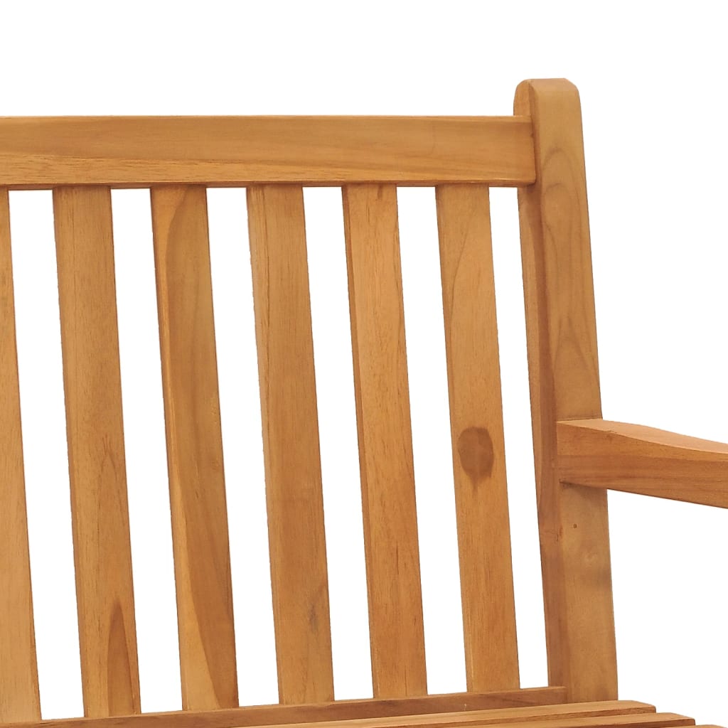 vidaXL Garden Bench | Warm Brown | Solid Teak Wood | 180 cm long bench | Durable