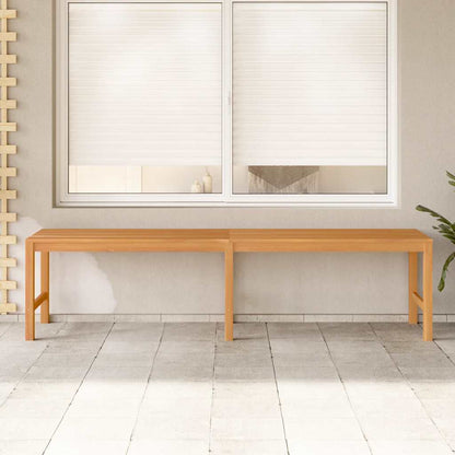 vidaXL Garden Bench | Warm Teak | Solid Teak Wood | 180 cm length |  Durable