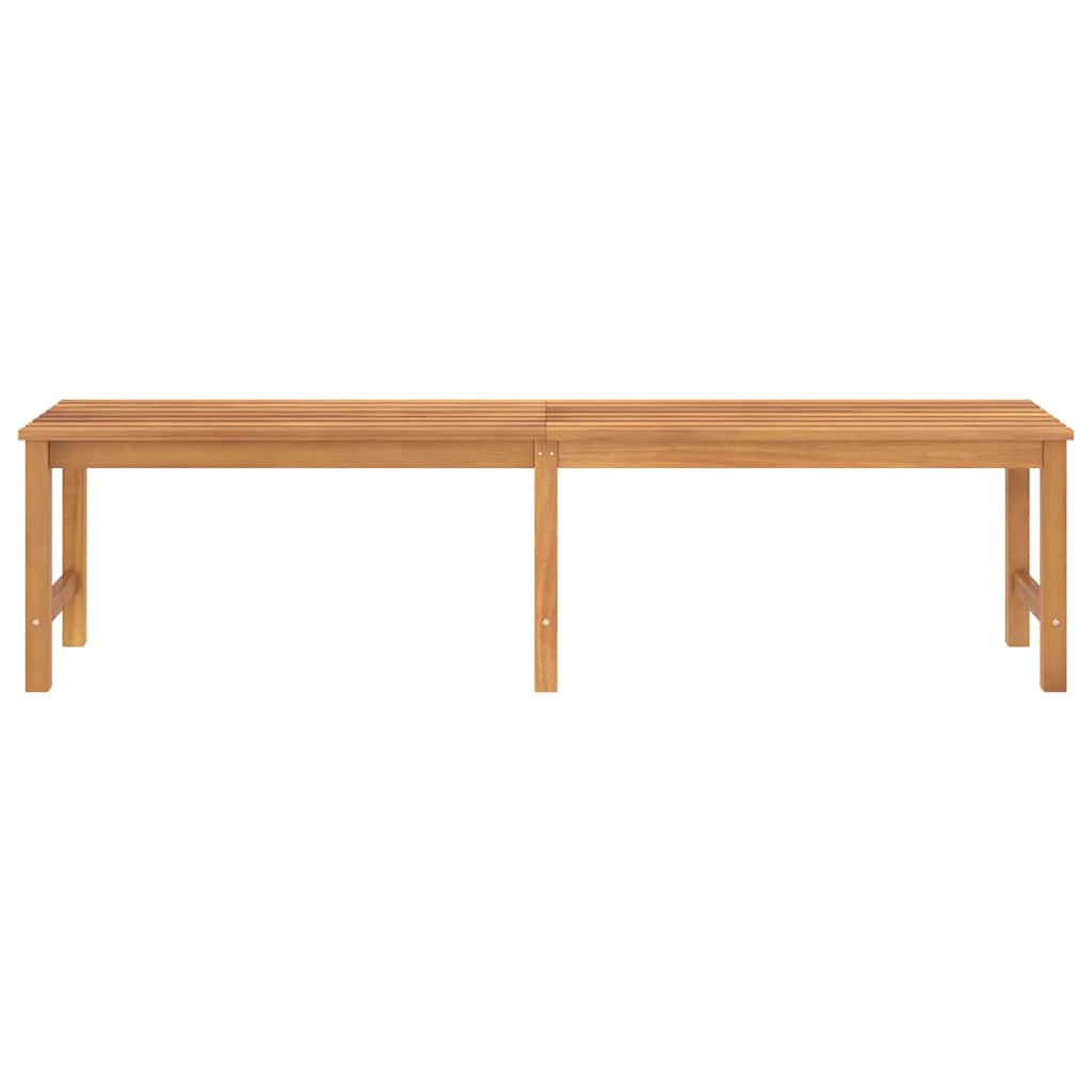 vidaXL Garden Bench | Warm Teak | Solid Teak Wood | 180 cm length |  Durable