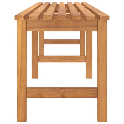vidaXL Garden Bench | Warm Teak | Solid Teak Wood | 180 cm length |  Durable