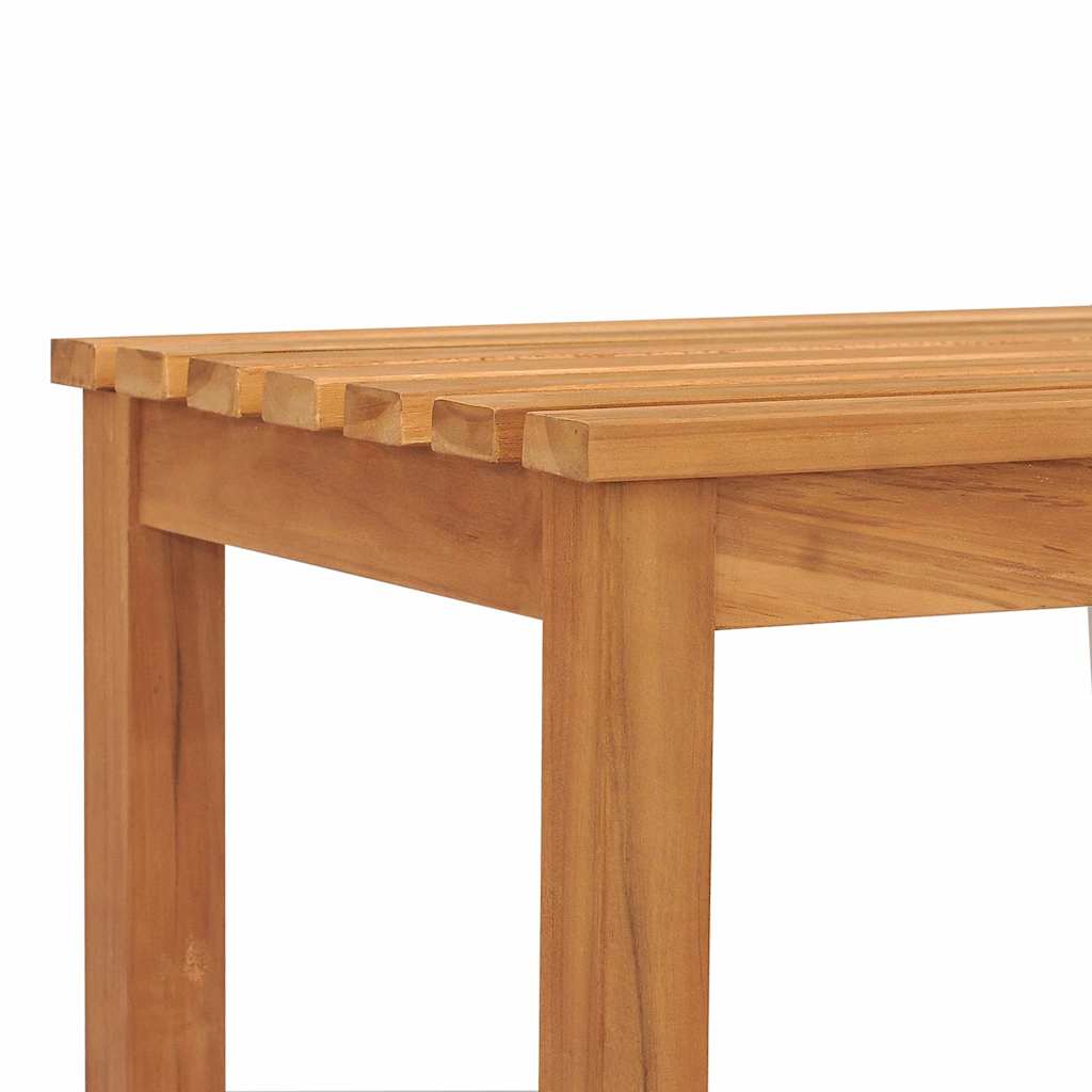vidaXL Garden Bench | Warm Teak | Solid Teak Wood | 180 cm length |  Durable