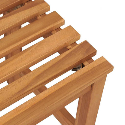 vidaXL Garden Bench | Warm Teak | Solid Teak Wood | 180 cm length |  Durable