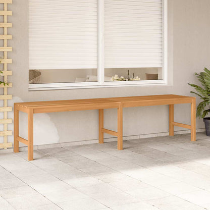vidaXL Garden Bench | Warm Teak | Solid Teak Wood | 180 cm length |  Durable