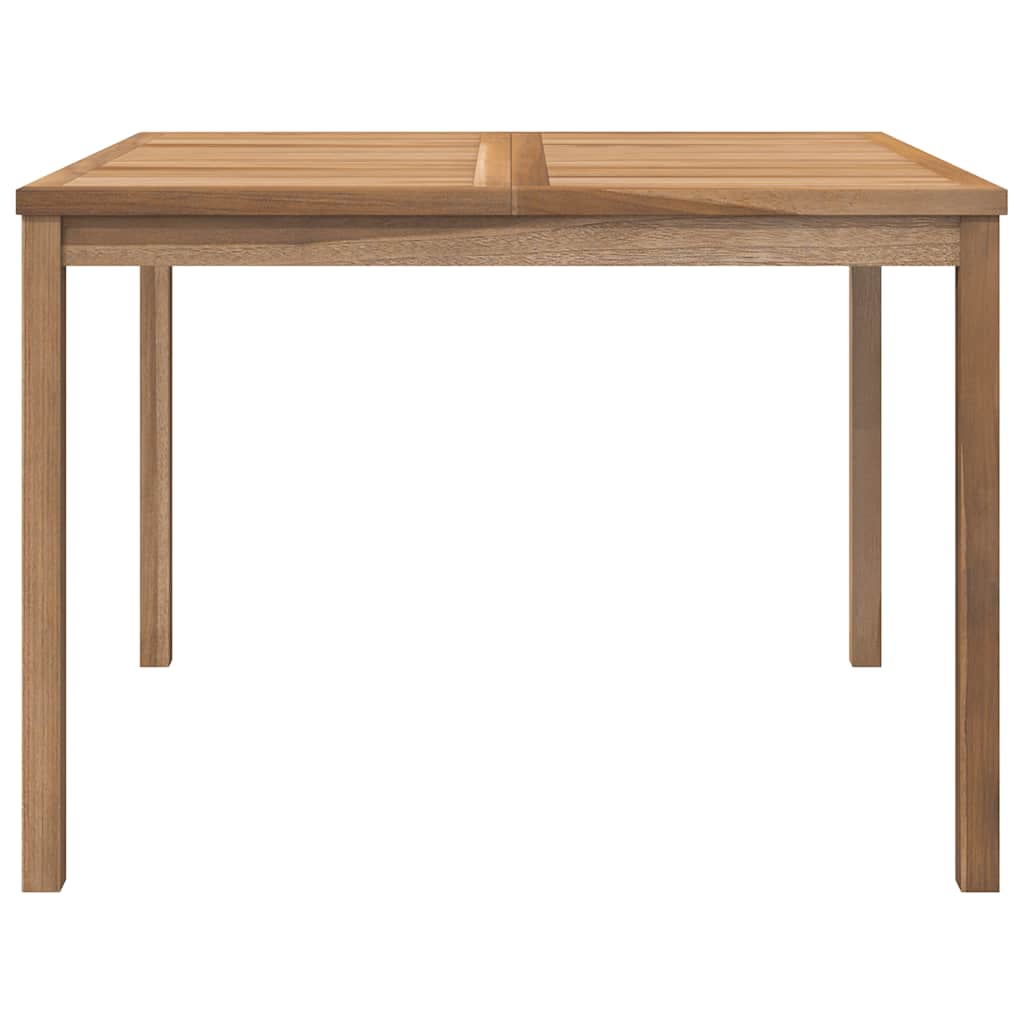 vidaXL Garden Dining Table 110x110x77 cm Solid Teak Wood