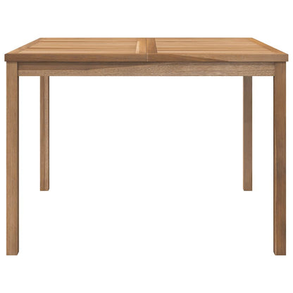 vidaXL Garden Dining Table 110x110x77 cm Solid Teak Wood