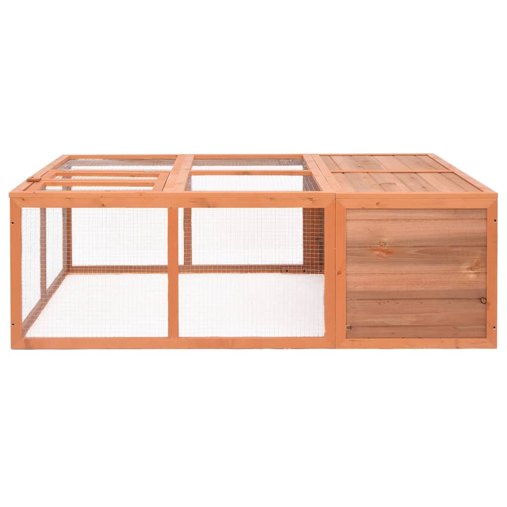 vidaXL Garden Animal Cage 150x100x50 cm Solid Firwood