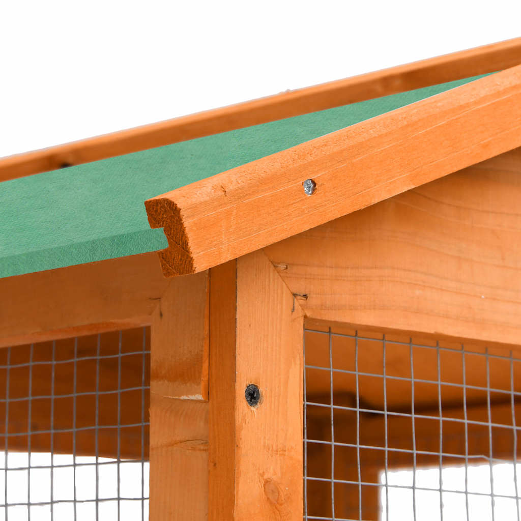 vidaXL Bird Cage 68x62x166 cm Solid Firwood