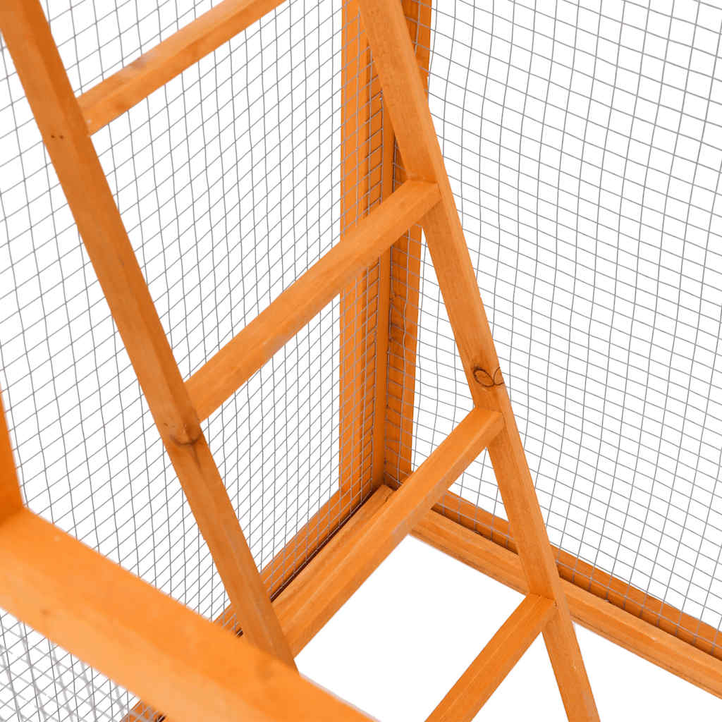 vidaXL Bird Cage 68x62x166 cm Solid Firwood