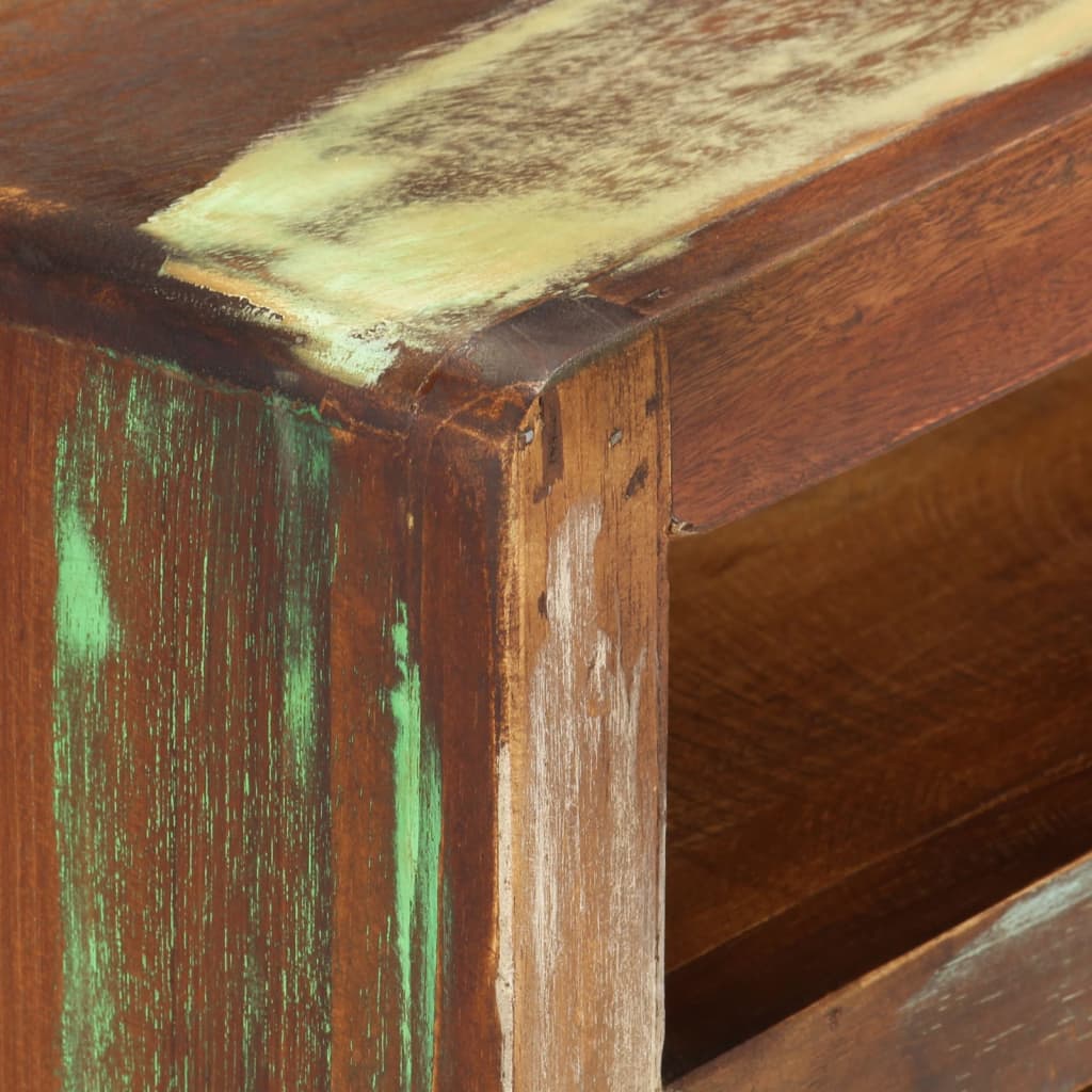 vidaXL TV Cabinet Multicolour 110x30x40 cm Solid Reclaimed Wood