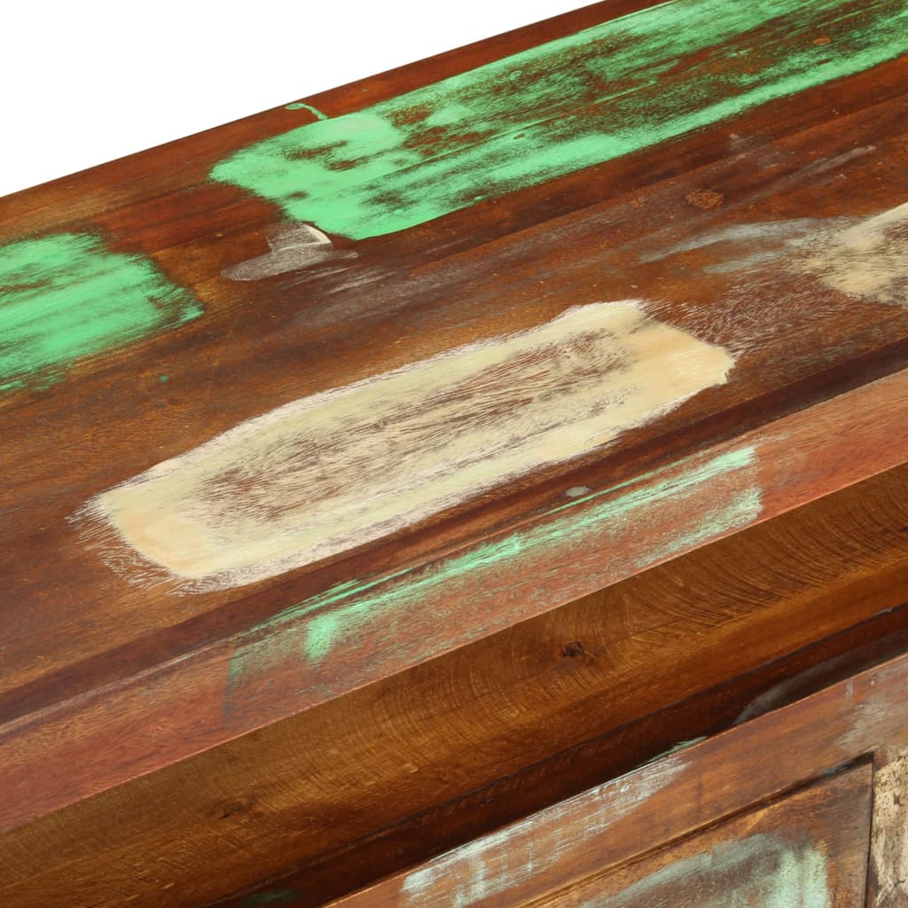 vidaXL TV Cabinet Multicolour 110x30x40 cm Solid Reclaimed Wood