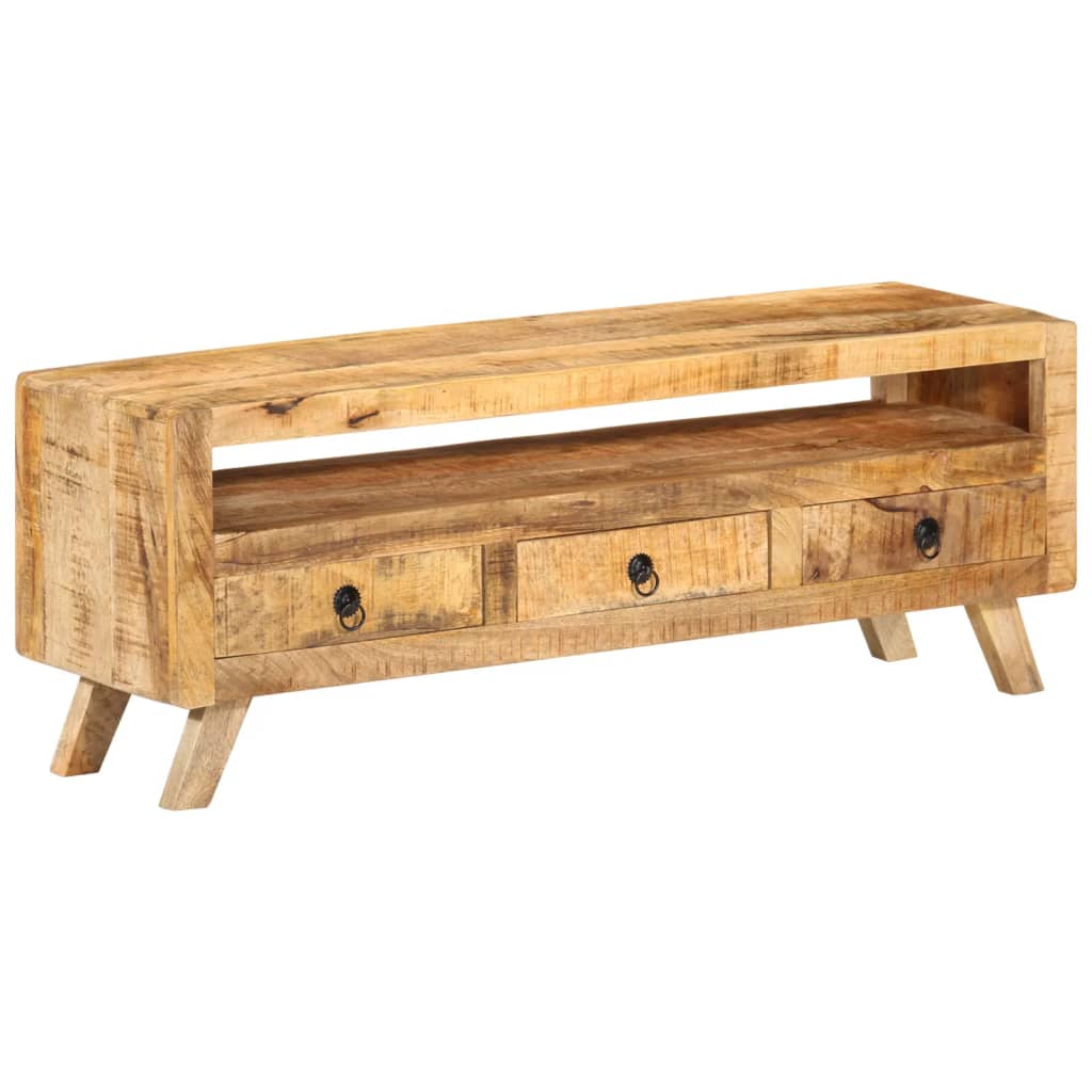 vidaXL TV Cabinet 110x30x40 cm Solid Mango Wood