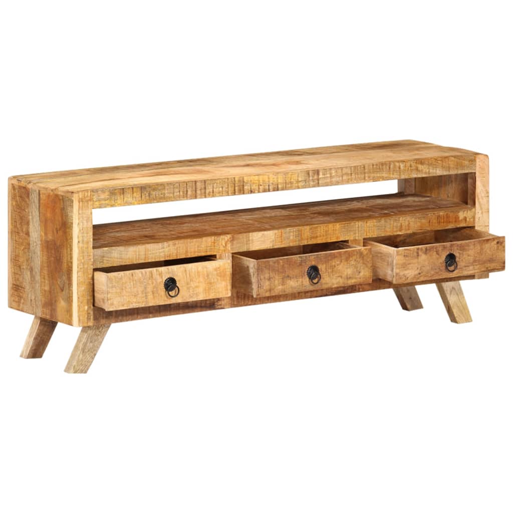 vidaXL TV Cabinet 110x30x40 cm Solid Mango Wood
