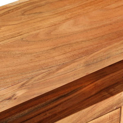 vidaXL TV Cabinet 110x30x40 cm Solid Acacia Wood