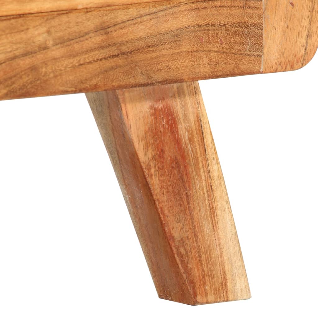 vidaXL TV Cabinet 110x30x40 cm Solid Acacia Wood