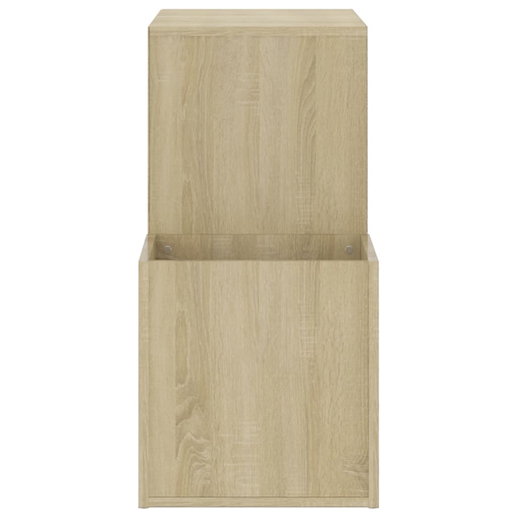 vidaXL Hall Shoe Cabinet Sonoma Oak 105x35.5x70 cm Engineered Wood