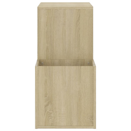 vidaXL Hall Shoe Cabinet Sonoma Oak 105x35.5x70 cm Engineered Wood