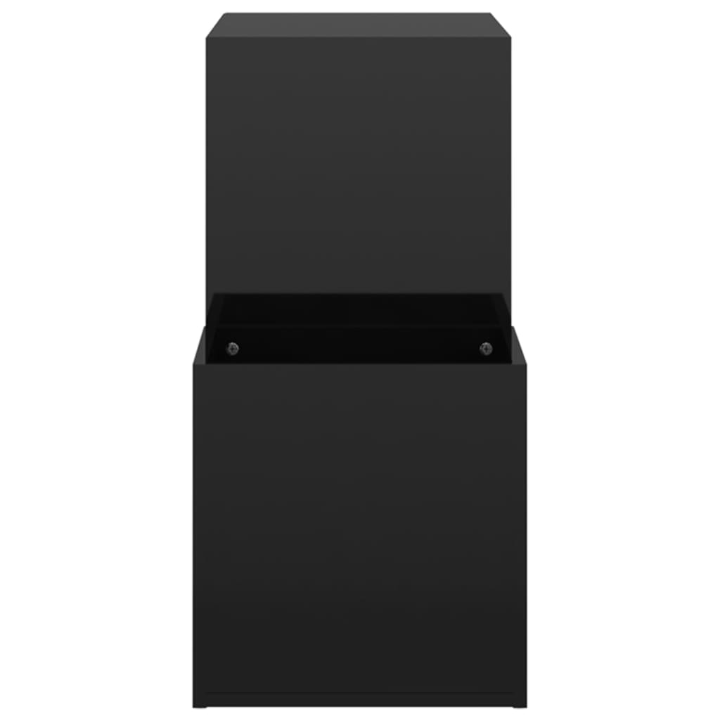 vidaXL Hall Shoe Cabinet High Gloss Black 105x35.5x70 cm Engineered Wood