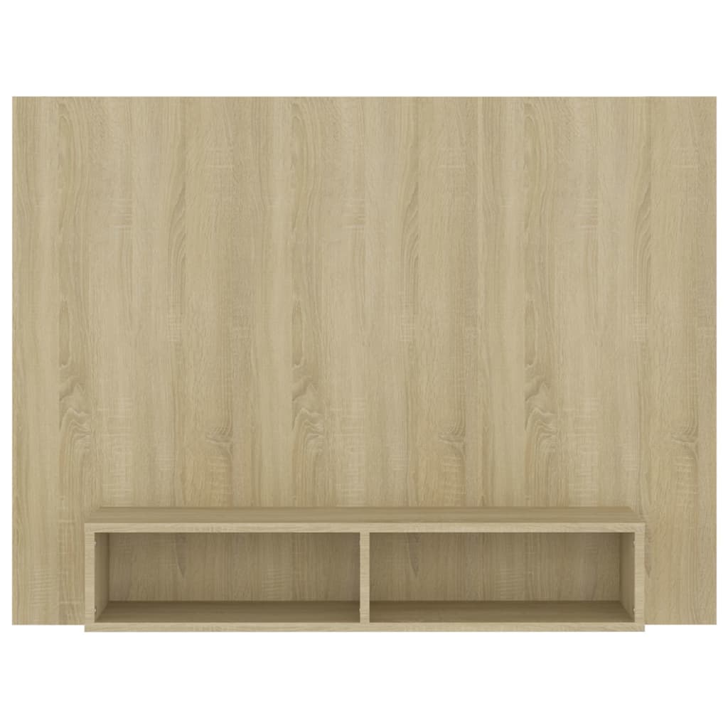 vidaXL Wall TV Cabinet Sonoma Oak 120x23.5x90 cm Engineered Wood