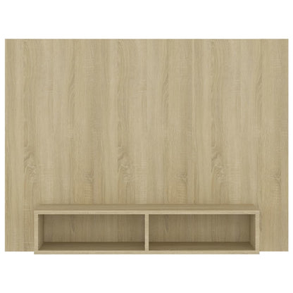 vidaXL Wall TV Cabinet Sonoma Oak 120x23.5x90 cm Engineered Wood