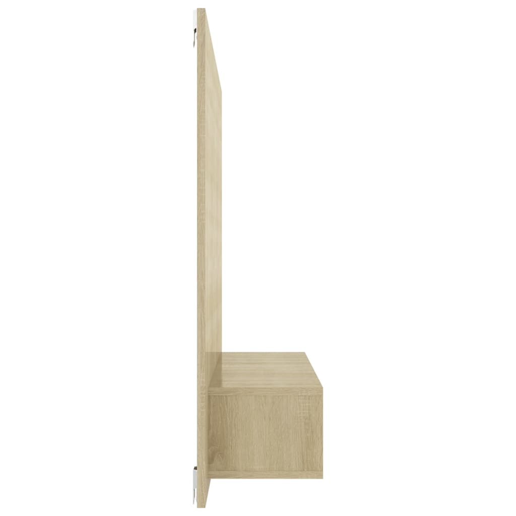 vidaXL Wall TV Cabinet Sonoma Oak 120x23.5x90 cm Engineered Wood