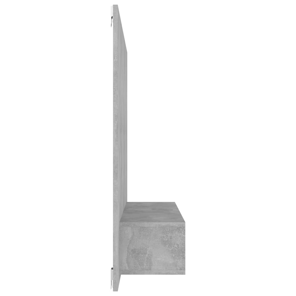 vidaXL Wall TV Cabinet Concrete Grey 120x23.5x90 cm Engineered Wood