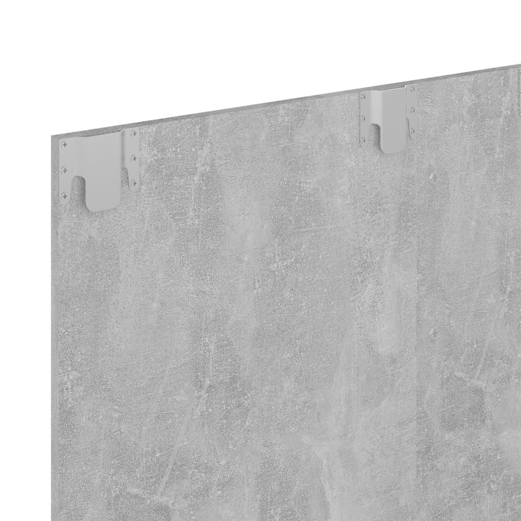 vidaXL Wall TV Cabinet Concrete Grey 120x23.5x90 cm Engineered Wood