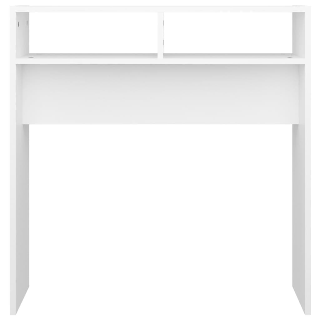 808296 vidaXL Console Table White 78x30x80 cm Engineered Wood