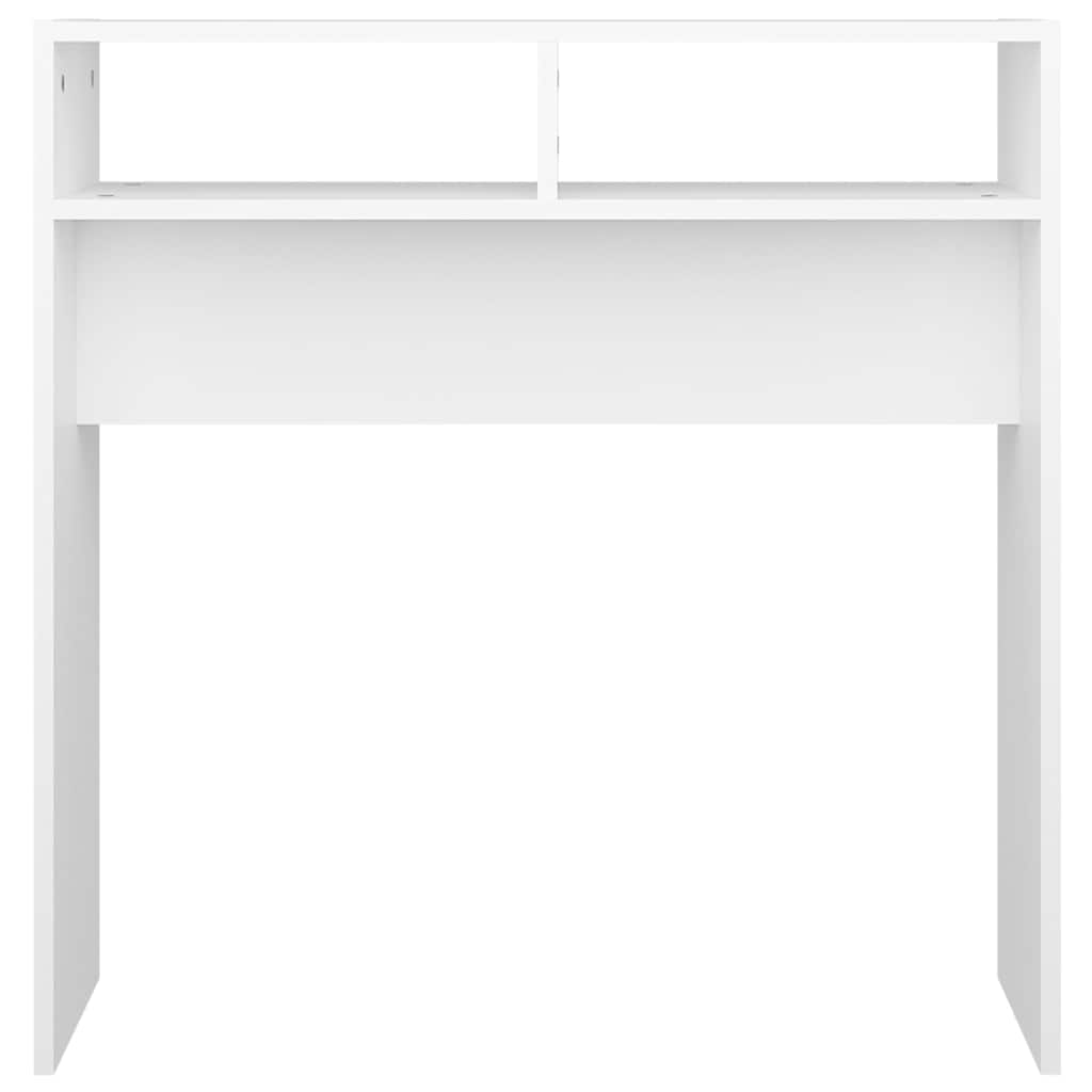 808296 vidaXL Console Table White 78x30x80 cm Engineered Wood
