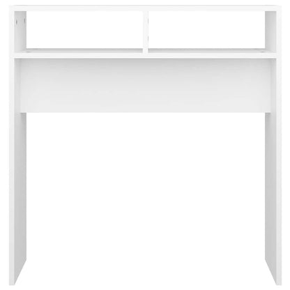 808296 vidaXL Console Table White 78x30x80 cm Engineered Wood
