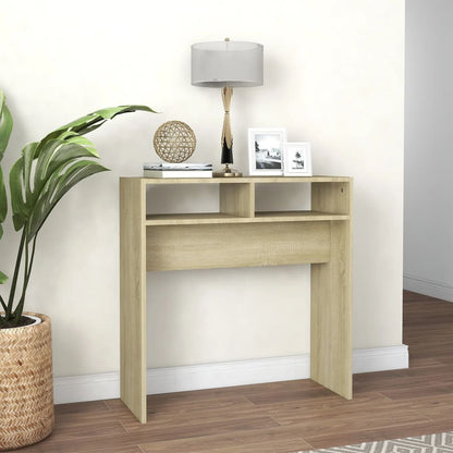 808299 vidaXL Console Table Sonoma Oak 78x30x80 cm Engineered Wood