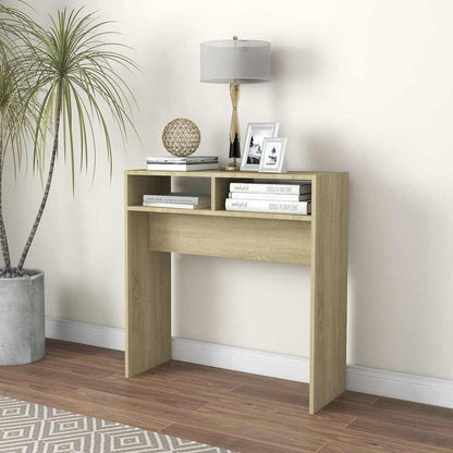 808299 vidaXL Console Table Sonoma Oak 78x30x80 cm Engineered Wood