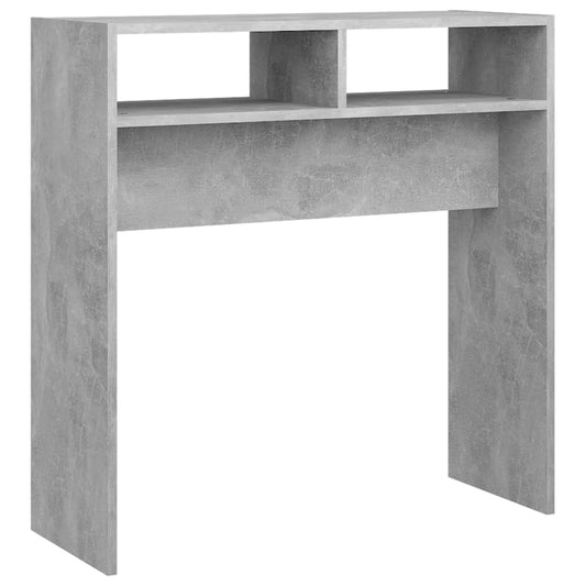 808300 vidaXL Console Table Concrete Grey 78x30x80 cm Engineered Wood
