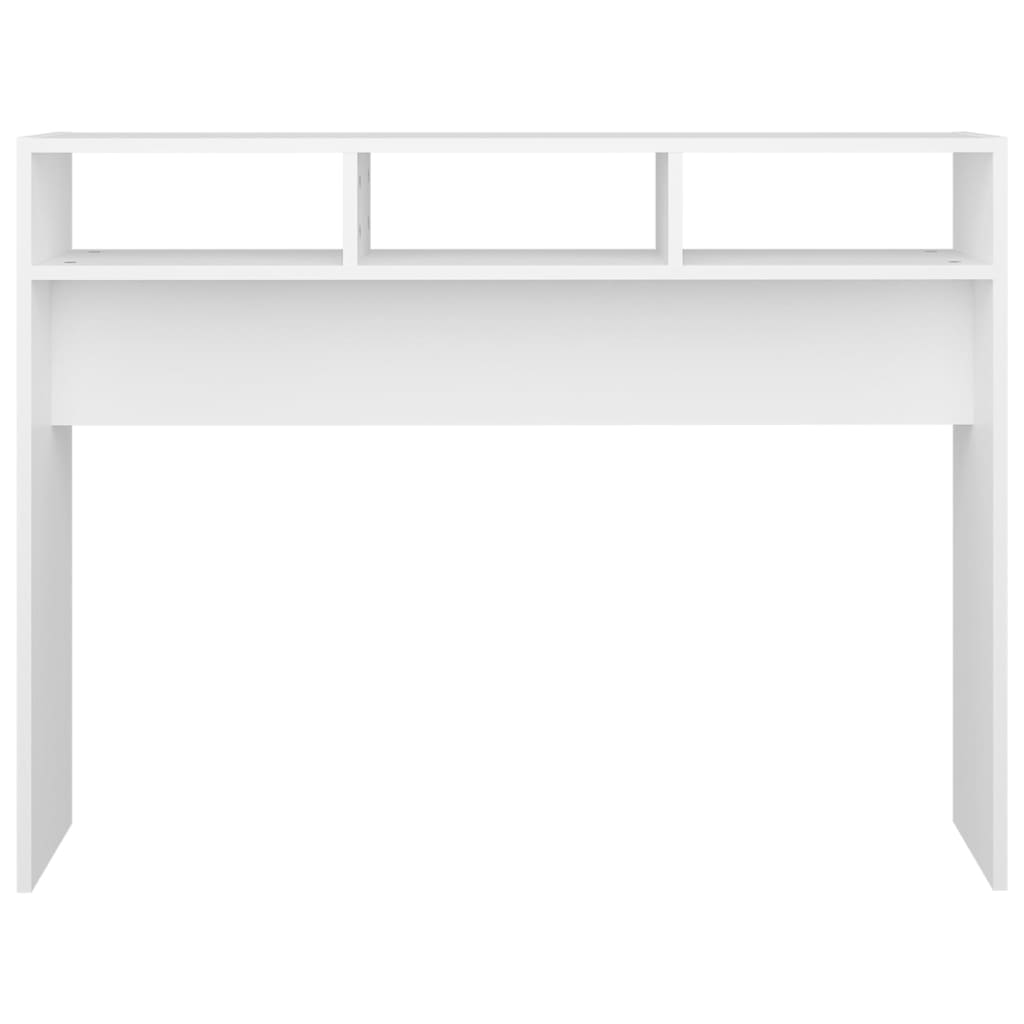 vidaXL Console Table White 105x30x80 cm Engineered Wood