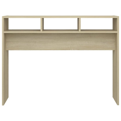vidaXL Console Table Sonoma Oak 105x30x80 cm Engineered Wood