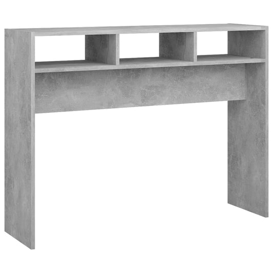 808309 vidaXL Console Table Concrete Grey 105x30x80 cm Engineered Wood
