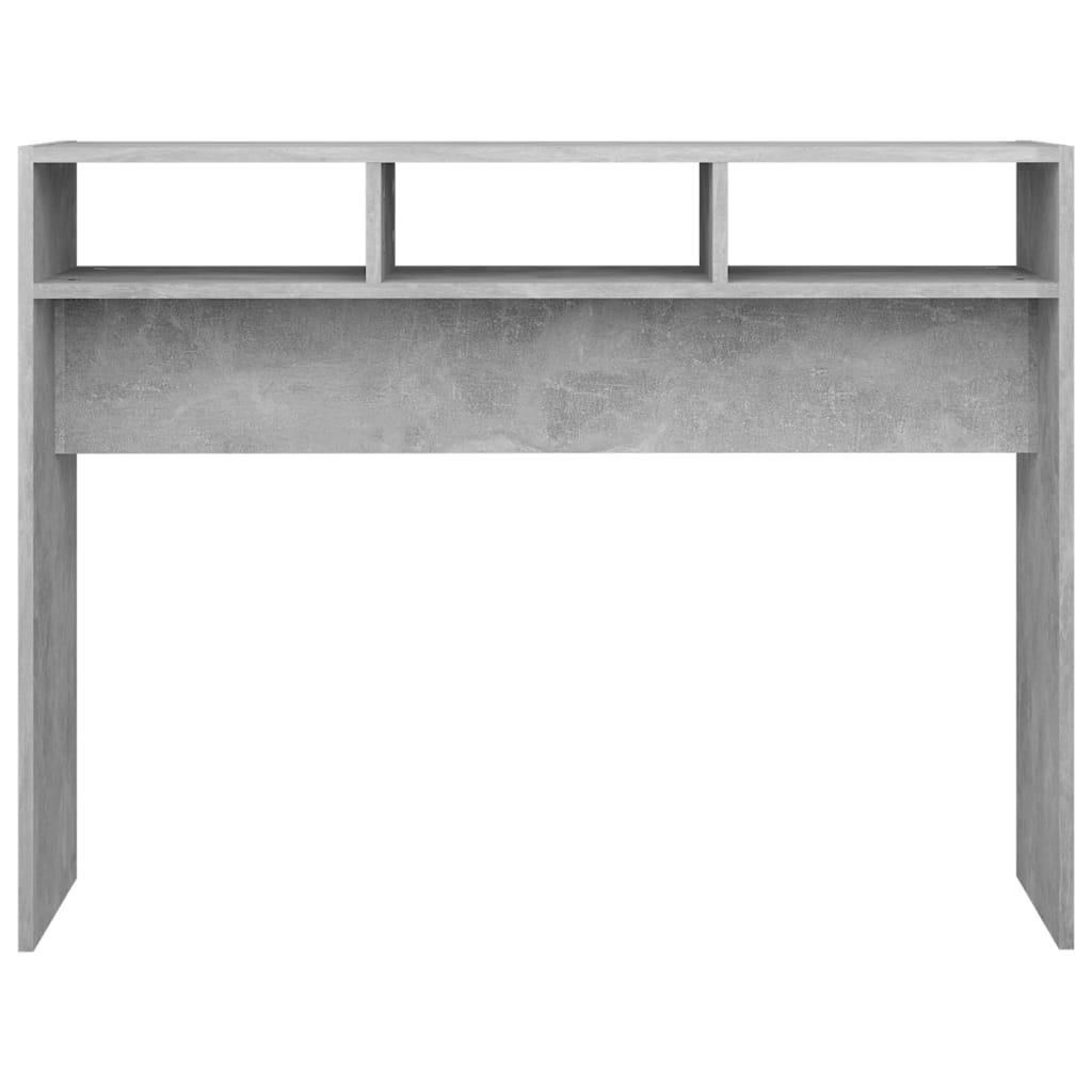 vidaXL Console Table Concrete Grey 105x30x80 cm Engineered Wood